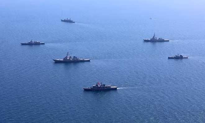 NATO sẽ đưa lượng lớn tàu chiến tới Biển Đen tham gia tập trận. Ảnh: INT
