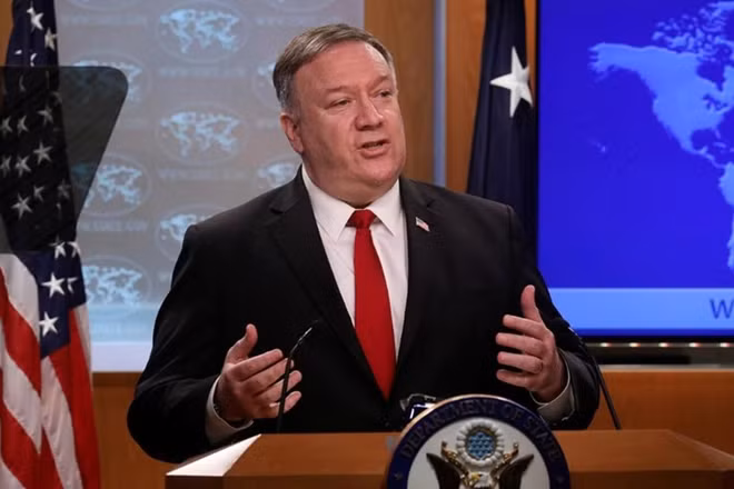 Ngoại trưởng Mỹ Mike Pompeo. Ảnh: ITN