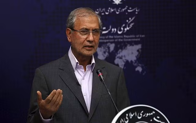 Người phát ngôn Chính phủ Iran Ali Rabiei. Ảnh: AP