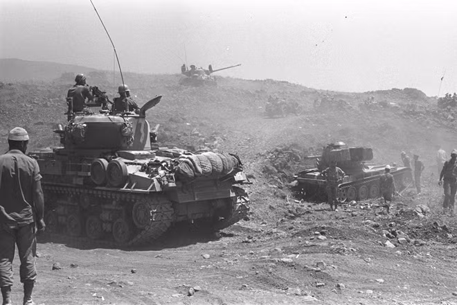 Xe tăng Israel trong cuộc xung đột năm 1967. Ảnh: Britanica