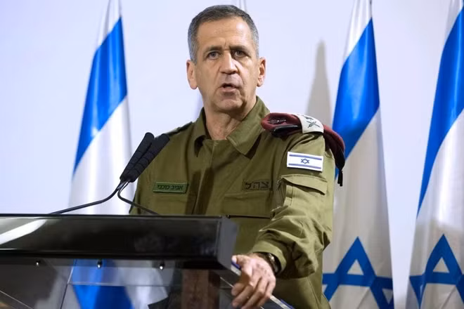 Tham mưu trưởng quân đội Israel Aviv Kochavi. Ảnh: ITN