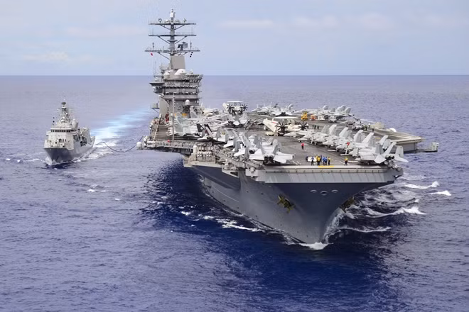 Tàu sân bay Nimitz của Mỹ. Ảnh: ITN