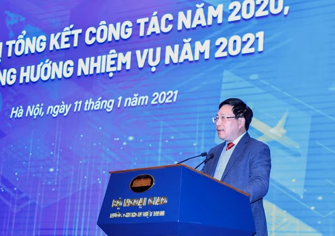 Phó Thủ tướng Phạm Bình Minh phát biểu tại hội nghị.