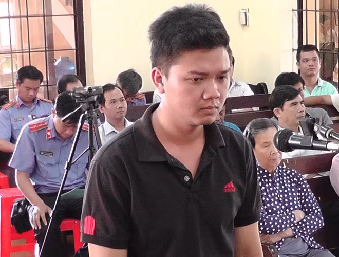 Bị cáo tại phiên tòa.