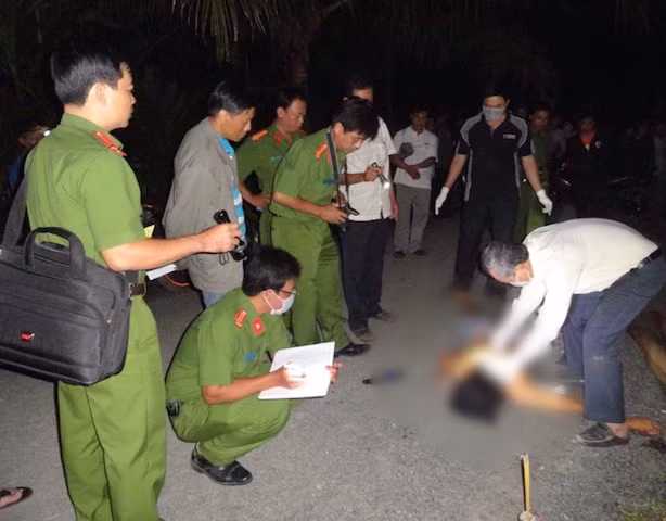 Hiện trường vụ án mạng đêm Trung thu.
