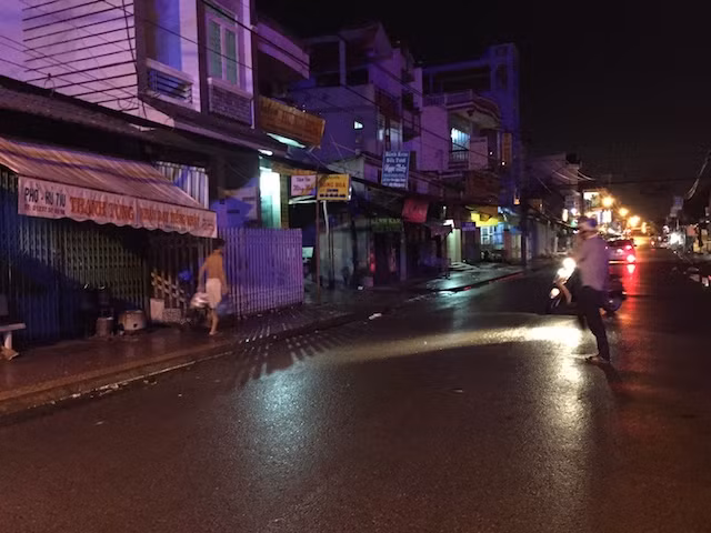 Tuyến đường nơi xảy ra vụ đánh ghen.