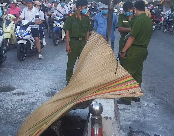 Hiện trường nơi xảy ra vụ việc.