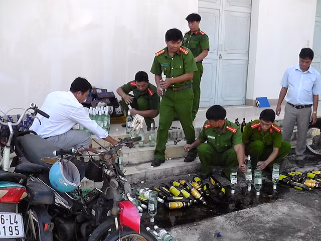Tang vật bị tiêu huỷ.
