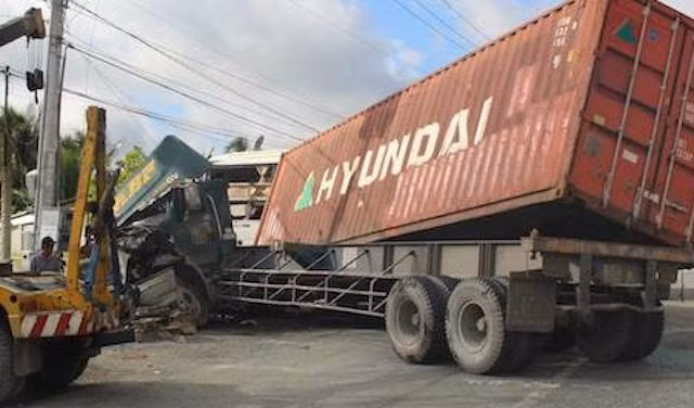 Hiện trường xảy ra vụ tai nạn.