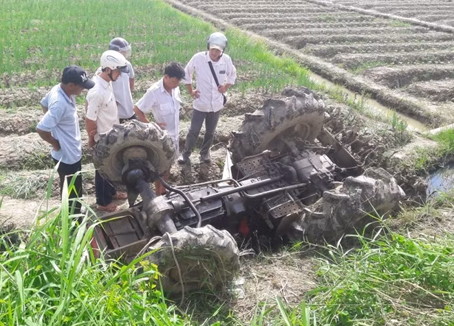 Hiện trường vụ tai nạn.