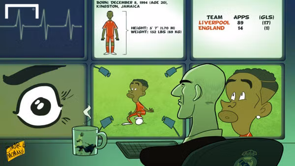 Zinedine Zidane tiết lộ: Raheem Sterling lọt vào tầm ngắm của Real.