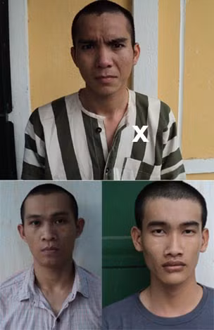 Đối tượng Hòa (X) cùng các đồng phạm bị bắt giữ. Đối tượng Hòa (X) cùng các đồng phạm bị bắt giữ.