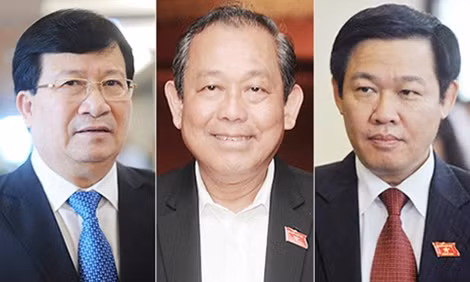 Chân dung 3 Phó Thủ tướng Chính phủ vừa được Quốc hội phê chuẩn (Ảnh: Giang Huy VNE).