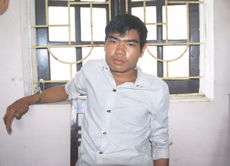 Đối tượng Vi Văn Hai tại cơ quan điều tra và hiện trường vụ trọng án.