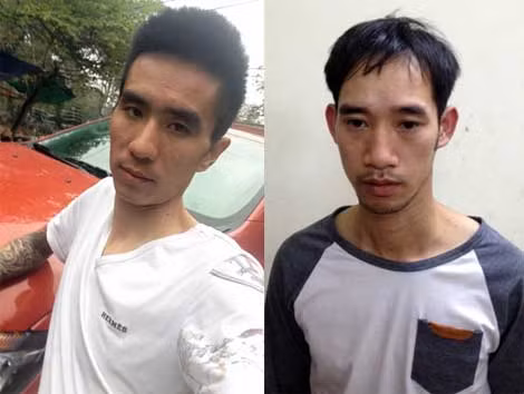 Đối tượng Nguyễn Đức Vượng và Trần Quang Huy.