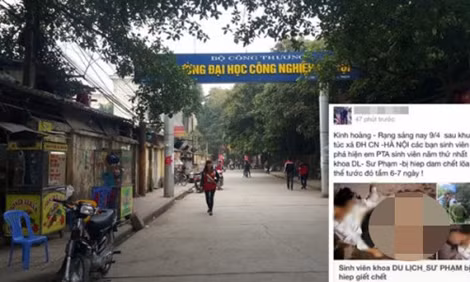 Thông tin ảo về vụ nữ sinh bị hiếp, giết trên facebook.