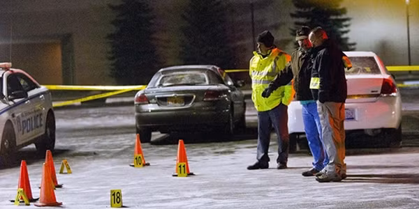 Hiện trường các vụ xả súng ở Michigan, Mỹ vào ngày 20-2 sát hại 6 người.
