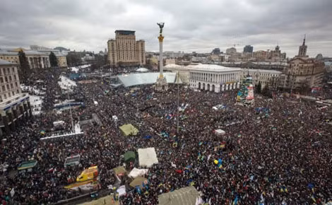 Quảng trường Maidan ngày 20/2/2015.
