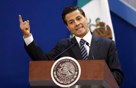 Tổng thống Mexico Peña Nieto phát biểu tại một sự kiện diễn ra hôm 17/7 tại dinh Tổng thống Los Pinos ở thủ đô Mexico.