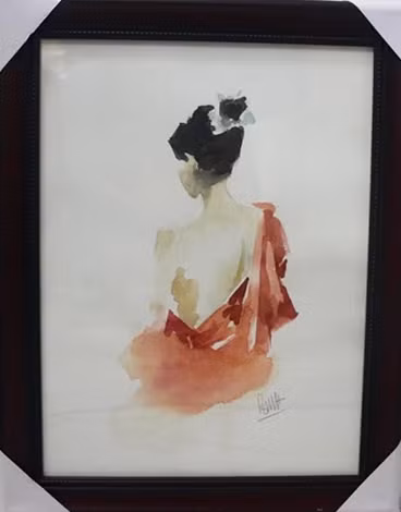 Tranh “Nghê thường” và “Tỳ bà” của Nguyễn Thanh Bình.