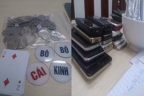 Tang vật vụ án.