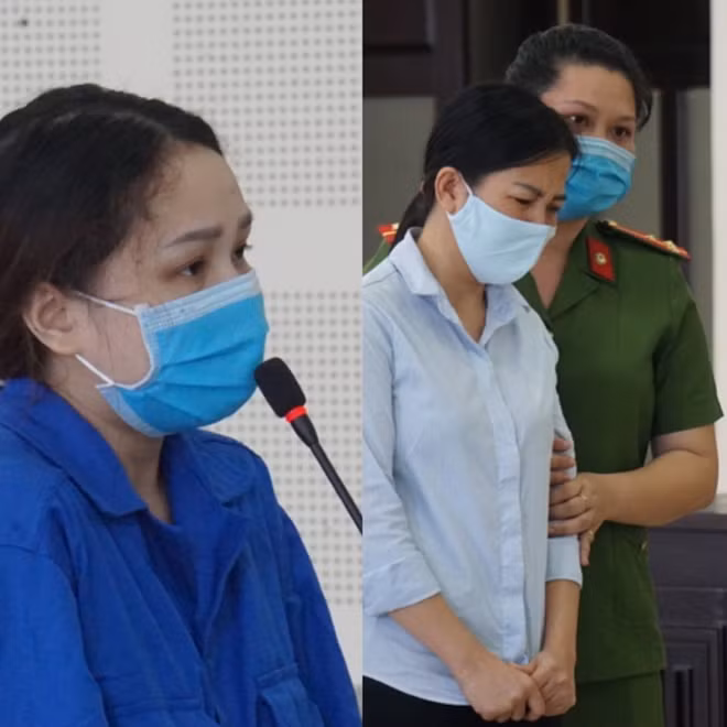 Trinh và Diễm- hai bị cáo thuê nhà giúp cho người nước ngoài nhập cảnh trái phép lưu trú