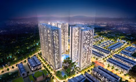 Toà A3 sở hữu tầm nhìn thoáng rộng và nằm sát trường học Vinschool cùng khu Shophouse Arcadia.