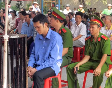 Bị cáo tại phiên xử.