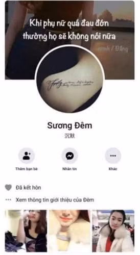 Tài khoản có tên “Sương Đêm” tung tin thất thiệt. Tài khoản có tên “Sương Đêm” tung tin thất thiệt.