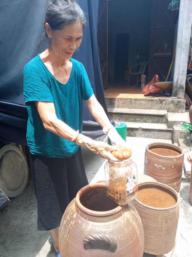 Cà dầm tương nhà bà Trịnh (cụm 6 xã Tam Hiệp).