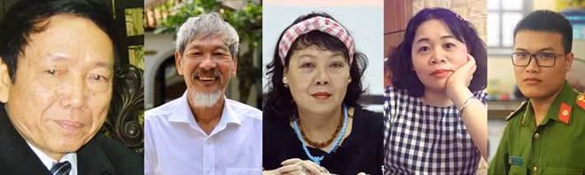 Nhà văn Nguyễn Trí Huân; Nhà văn Văn Chinh; Nhà văn Y Ban; Nhà văn Nguyễn Hải Yến; Tác giả trẻ - Trung úy Phan Đức Lộc.