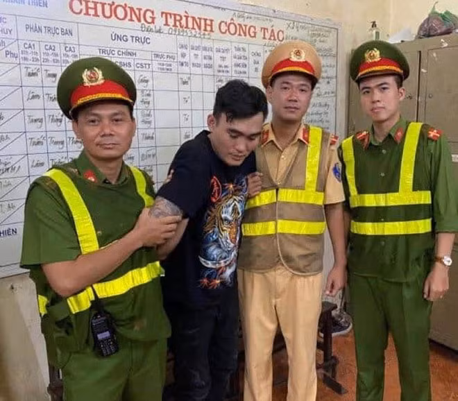 Đối tượng Hoàng Ngọc Điệp bị bắt giữ.