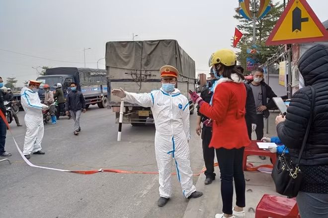 TP.Chí Linh (Hải Dương) thực hiện phong tỏa nghiêm ngặt, triệt để dập dịch theo chỉ đạo của Thủ tướng Nguyễn Xuân Phúc. Ảnh HN