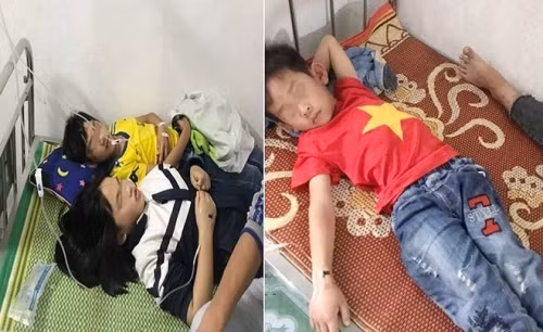 Hàng chục học sinh phải điều trị tại bệnh viện.