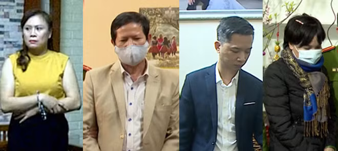 Đối tượng Bùi Thị Thu, Sa Văn Khuyên, Mai Anh Tuấn và Bùi Thị Hoa.