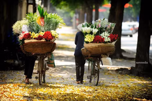 Hà Nội đặc trưng với những gánh hàng rong.