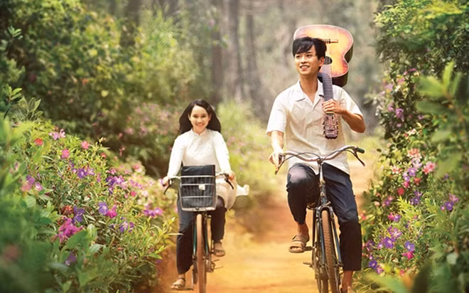 Một cảnh trong phim "Mắt biếc".