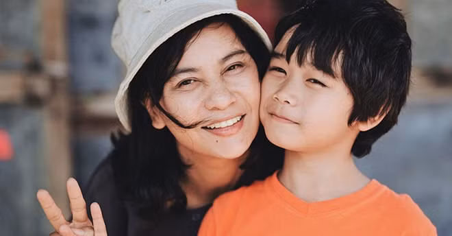 Huy Khang vai Tim trong phim “Hạnh phúc của mẹ”.