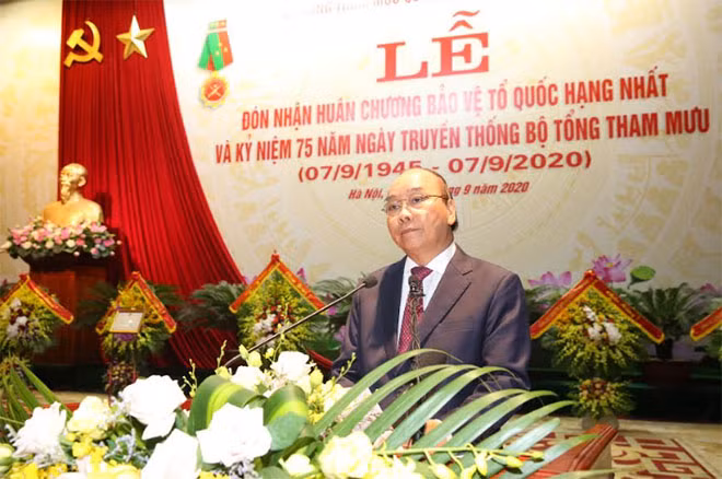 Thủ tướng Nguyễn Xuân Phúc phát biểu tại buổi lễ. Thủ tướng Nguyễn Xuân Phúc phát biểu tại buổi lễ.