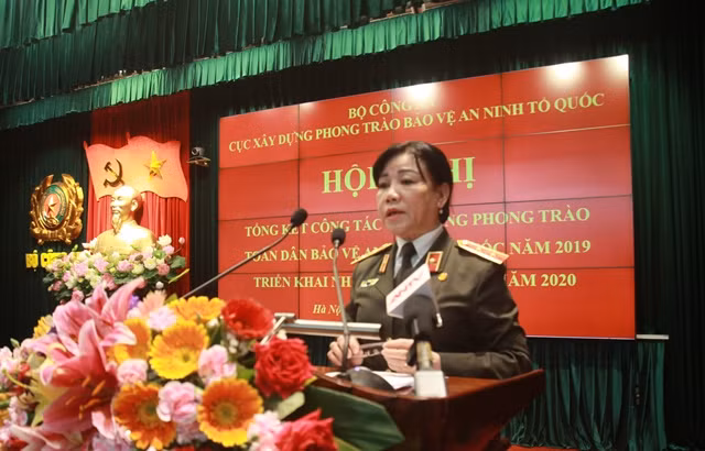 Trung tướng Trần Thị Ngọc Đẹp quán triệt nội dung Hội nghị Công an toàn quốc lần thứ 75.