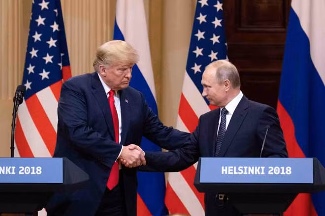 Tổng thống Donald Trump và Tổng thống Putin.