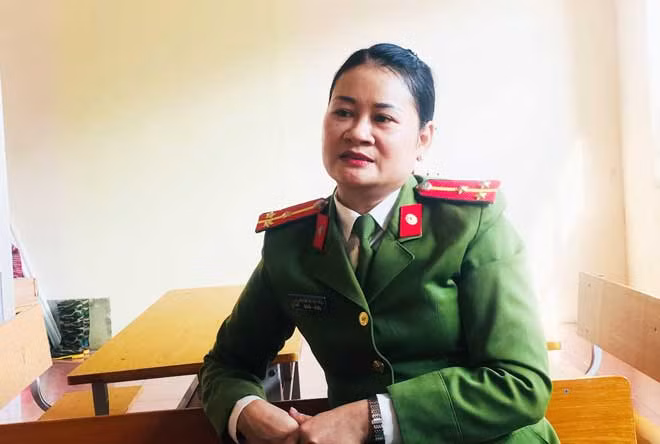 Thượng uý Nguyễn Thị Thuý Ngọc.