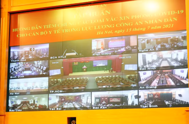Hội nghị tập huấn trực tuyến tới Công an 63 tỉnh, thành toàn quốc.