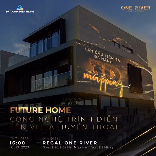 Sự kiện khánh thành villa 7 sao One River diễn ra ngày 10/10 với các hoạt động: Tham quan biệt thự, thưởng ngoạn du thuyền, thưởng thức các tiết mục piano do nghệ sĩ Tuấn Mạnh biểu diễn và màn trình diễn 3D Mapping lên chính vách đá của biệt thự 7 sao One River.