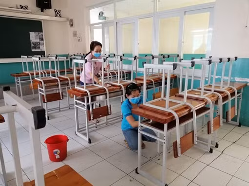 Học sinh tại Đà Nẵng thực hiện 5K trong ngày đầu trở lại trường học ảnh 12
