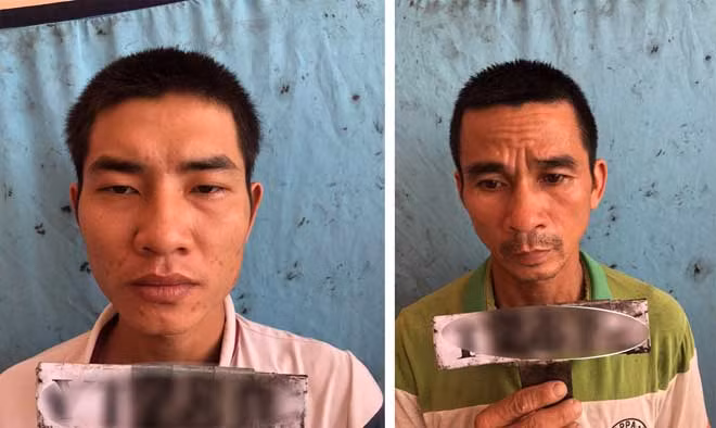 Hai đối tượng Hoàng Danh Huy và Trương Đăng Cung.