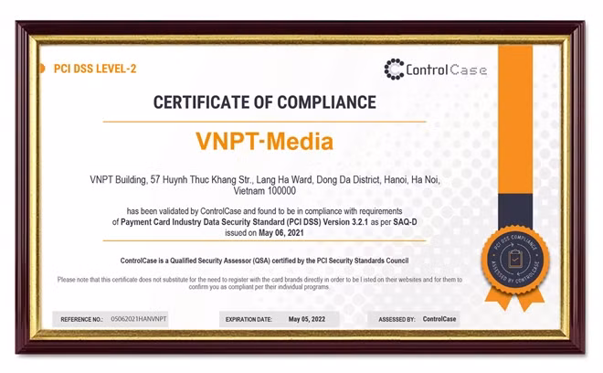 VNPT Pay nhận chứng chỉ bảo mật quốc tế quan trọng PCI DSS.