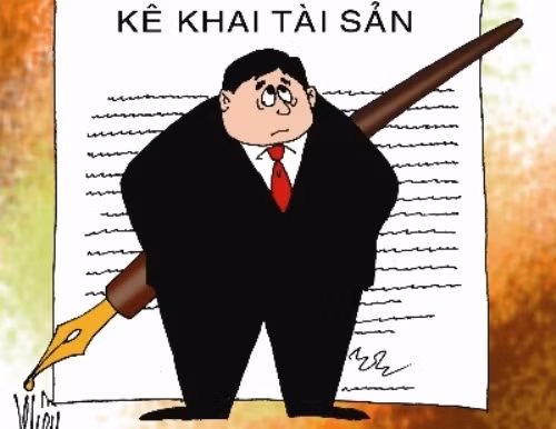 Việc kê khai tài sản lâu nay vẫn còn nặng hình thức - nguồn ảnh Internet.