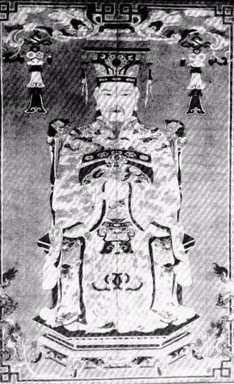 Bức họa Vua Lê Thánh Tông.