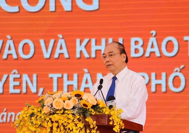 Thủ tướng Chính phủ phát biểu và phát động tại Lễ khởi công.